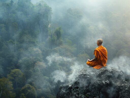 Finding one's purpose while meditating in nature.