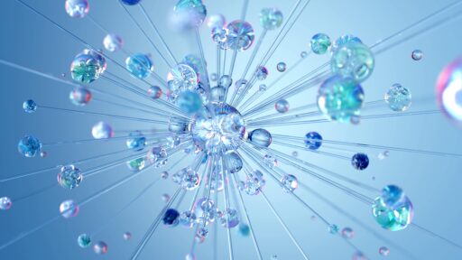 Futuristic AI dashboard analyzing lead generation strategies for 2025.