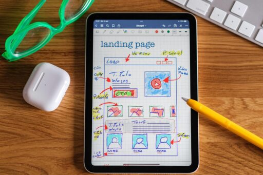 Before and after landing page optimization showing improved conversion rates.