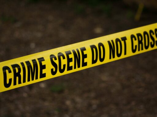 Crime scene tape symbolizing internal threats and sabotage in business.
