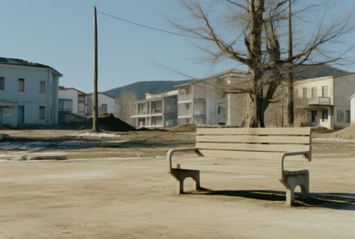 a loanely bench representing a business that's not exciting